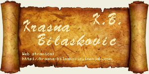 Krasna Bilašković vizit kartica